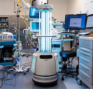 Germ-zapping robot