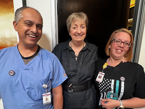 Philanthropy in Action - April 2025 - Amy with Dr. Bakhru